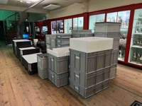 Conditionnement en bac gerbable (museum de Rouen)