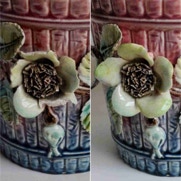 Restauration d'un pot en barbotine (particulier)