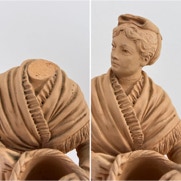 Restauration d'une sculpture en terre cuite (Granville)  